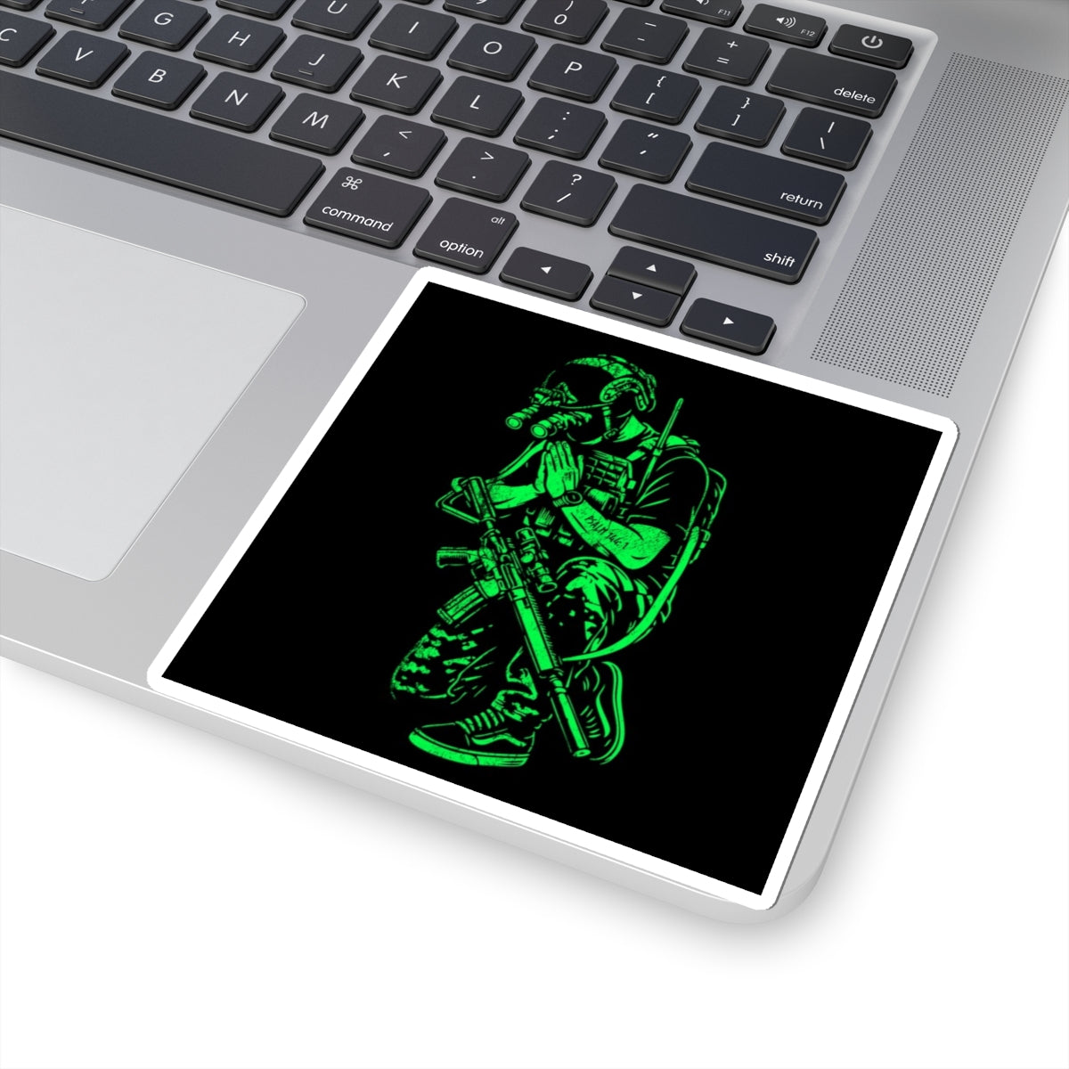 PSALMS 144:1 - Green Phosphor (Sticker)
