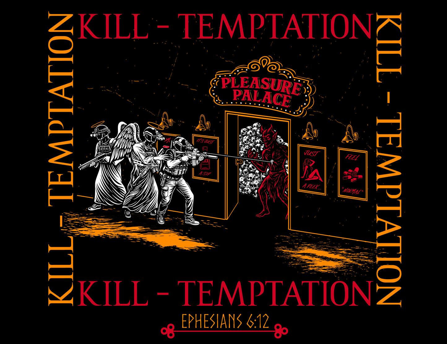 Unseen Battle - Kill Temptation (Cotton Crew Tee)