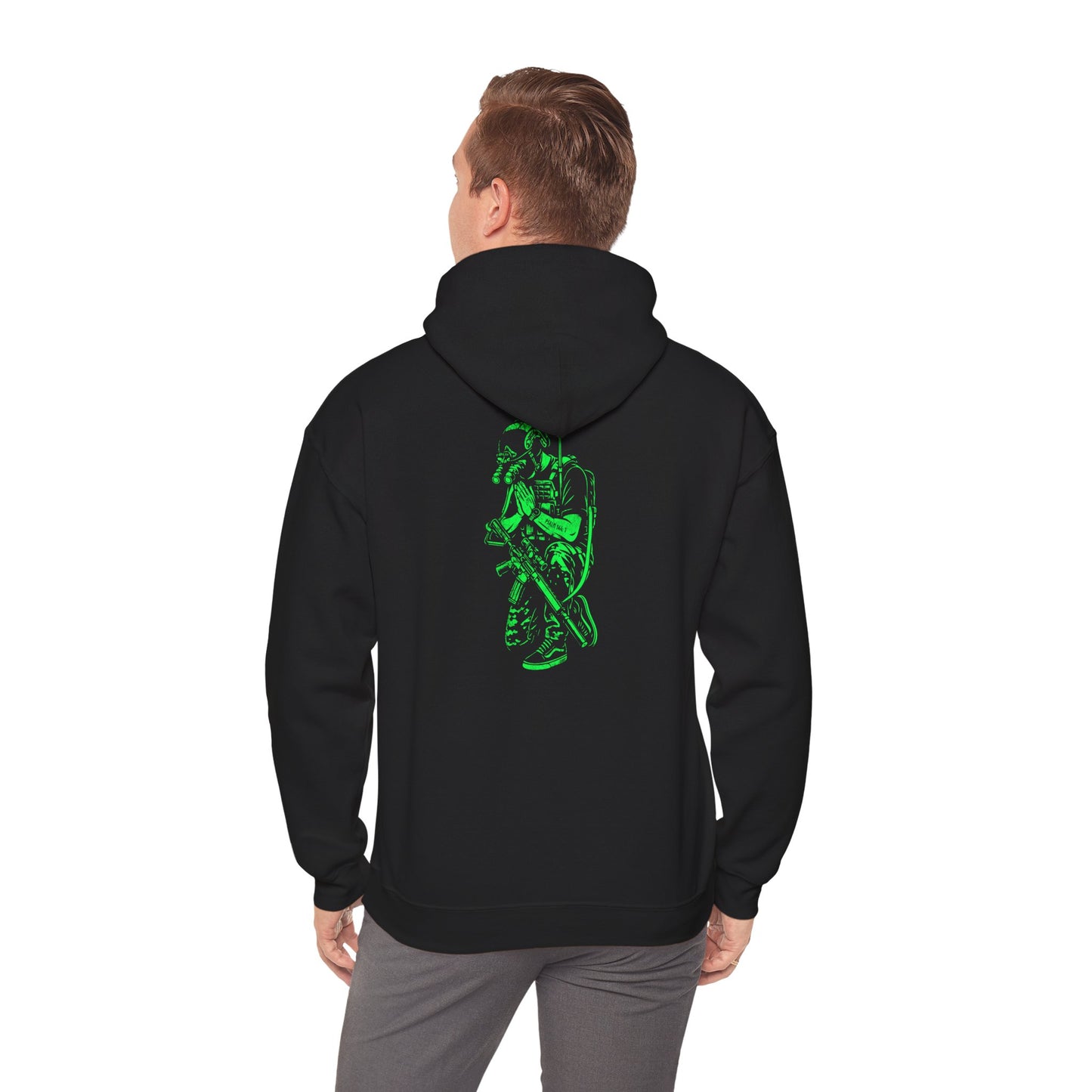 PSALMS 144:1 - Green Phosphor (Heavyblend Sweatshirt)