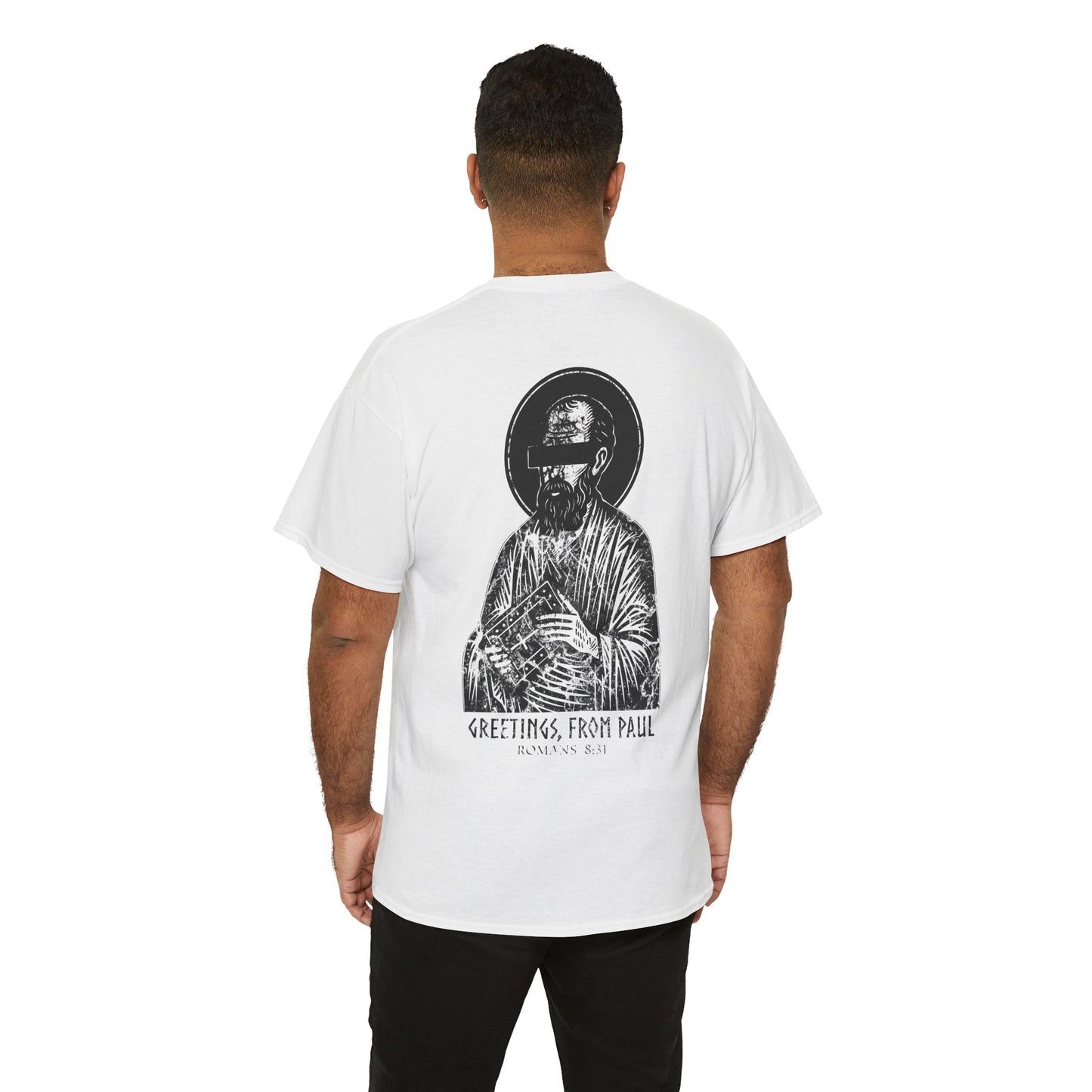 Saint Paul-Black Bar (Heavyweight Tee)