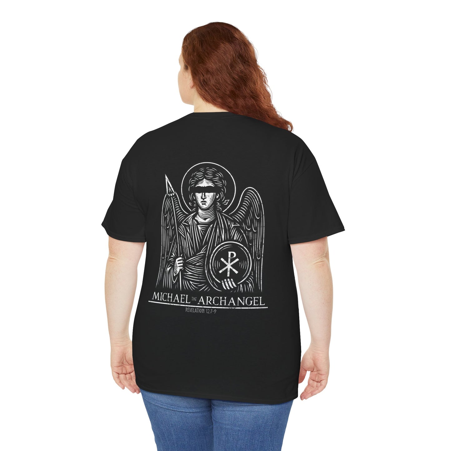 Archangel Michael-Black Bar (Heavyweight Tee)