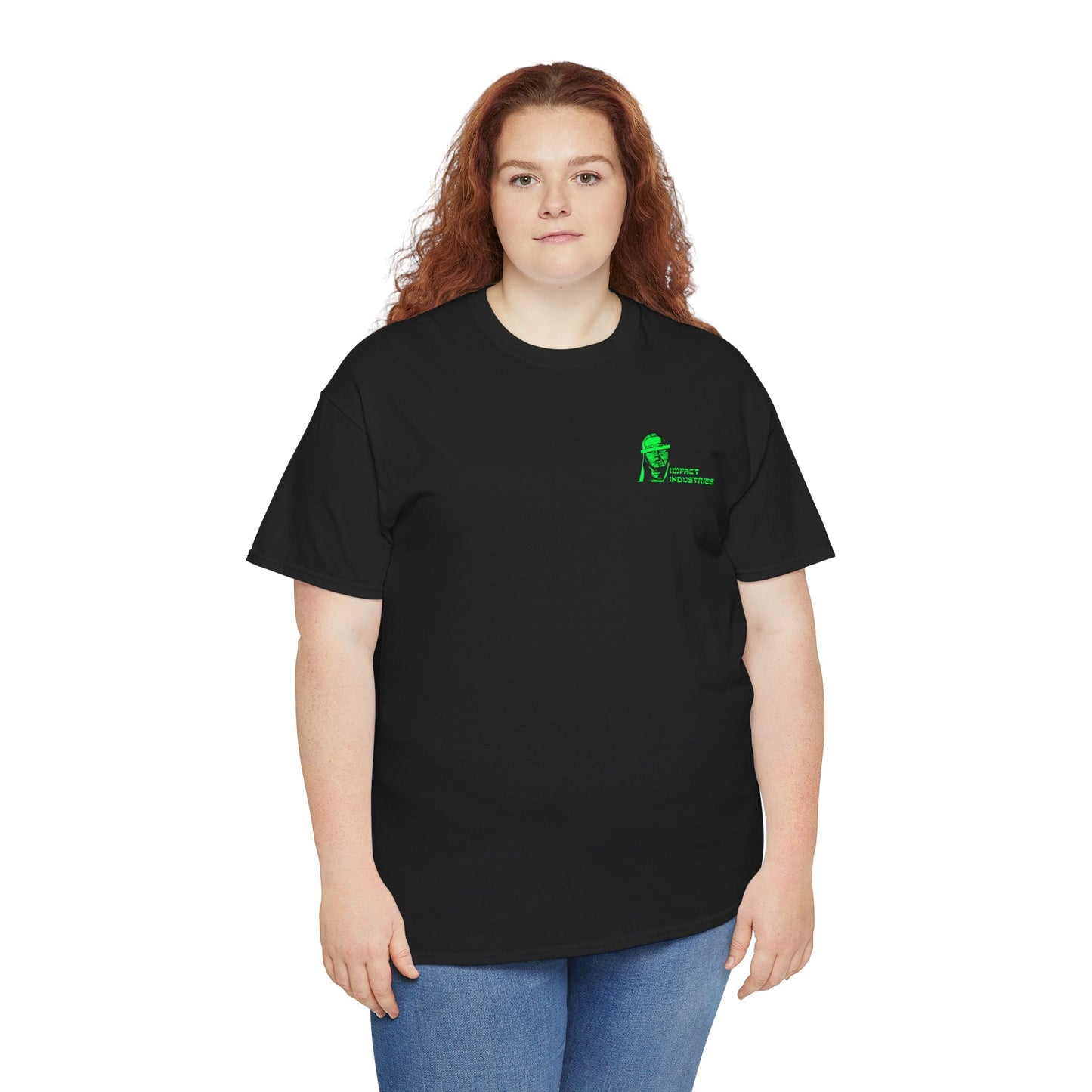 PSALMS 144:1 - Green Phosphor (Heavyweight Tee)