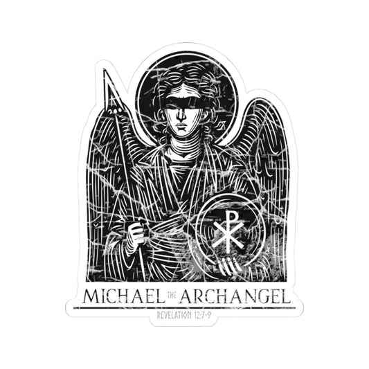 Archangel Michael-Black Bar (Sticker)