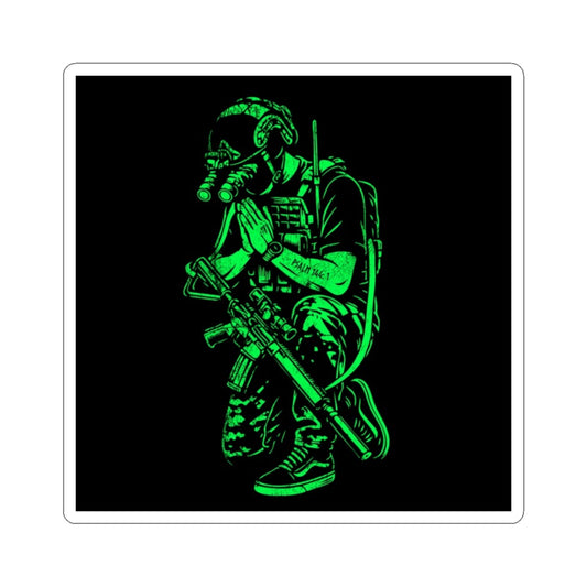 PSALMS 144:1 - Green Phosphor (Sticker)
