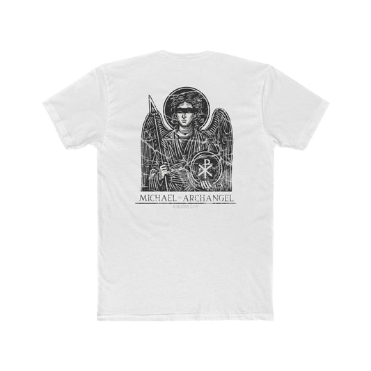 Archangel Michael-Black Bar (Cotton Crew Tee)