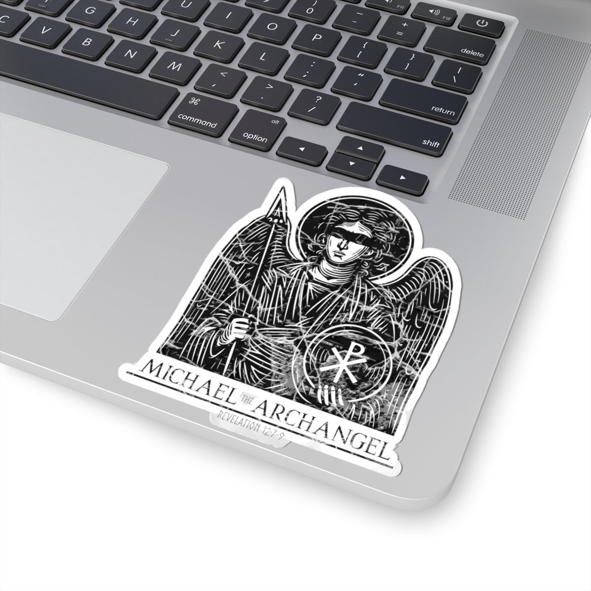 Archangel Michael-Black Bar (Sticker)