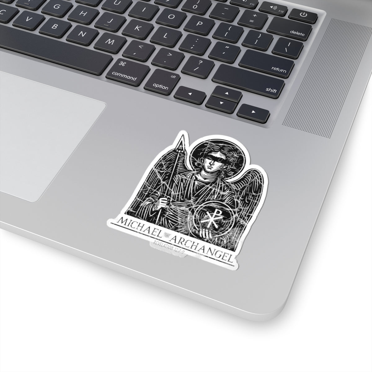 Archangel Michael-Black Bar (Sticker)