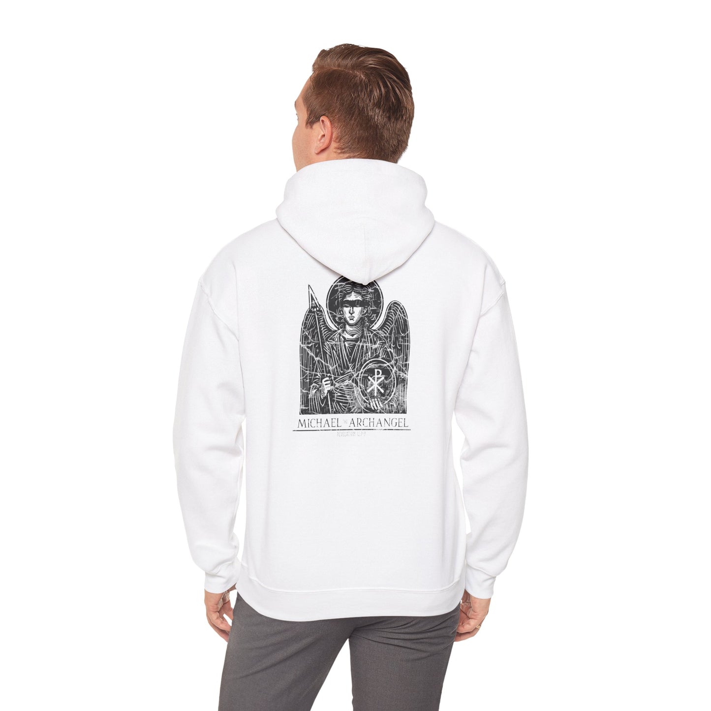 Archangel Michael-Black Bar (Heavy Blend Sweatshirt)