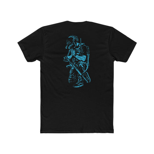 PSALMS 144:1 - White Phosphor (Cotton Crew Tee)