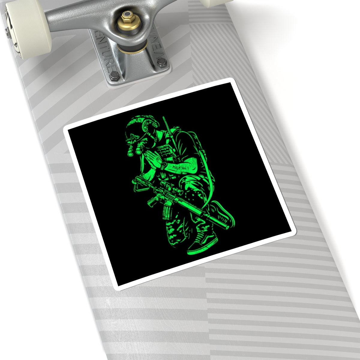 PSALMS 144:1 - Green Phosphor (Sticker)